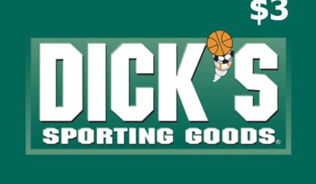 Dicks Sporting Goods $3 Gift Card US