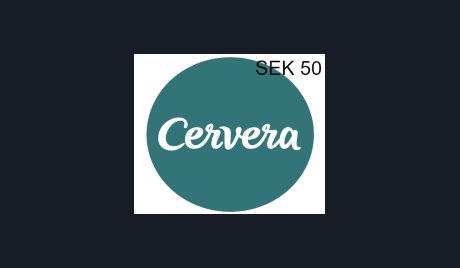 Cervera 50 SEK Gift Card SE