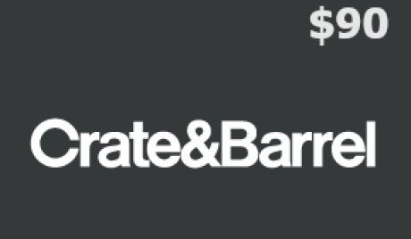 Crate and Barrel USD 90 Gift Card US