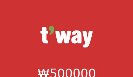 T'way Airline ₩500000 Gift Card KR