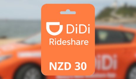 Didi Rideshare NZD 30 Gift Card NZ