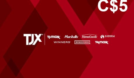 TJX C$5 Gift Card CA