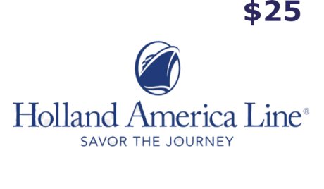 Holland America Line $25 Gift Card US