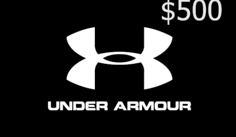 Under Armour $500 Gift Card US