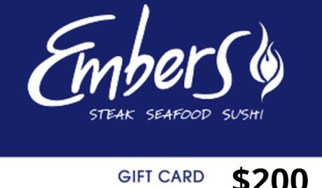 Embers Restaurant USD 200 Gift Card US
