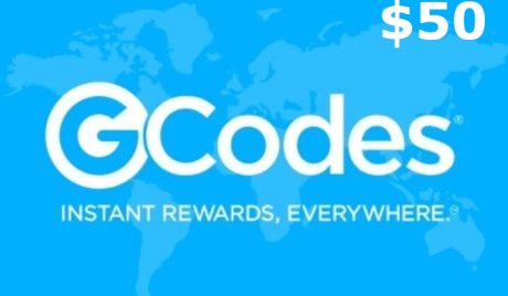 GCodes® Global Hotel & Travel $50 Gift Card US