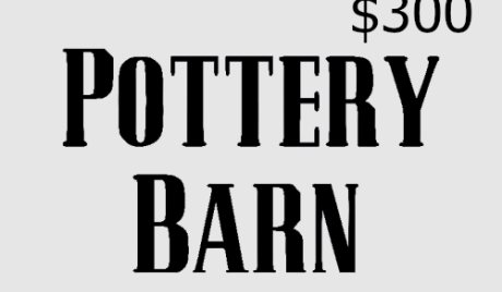 Pottery Barn $300 Gift Card US