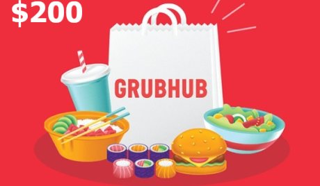 Grubhub USD 200 Gift Card US