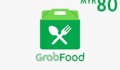 Grab Food MYR 80 Gift Card MY