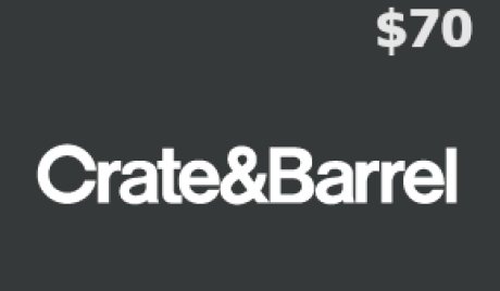 Crate and Barrel USD 70 Gift Card US