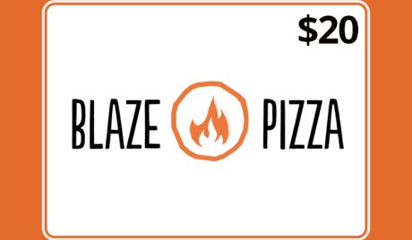Blaze Pizza USD 20 Gift Card US