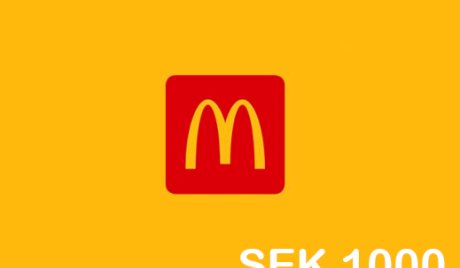 Mcdonalds SEK 1000 Gift Card SE