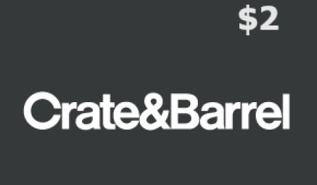 Crate and Barrel $2 Gift Card US