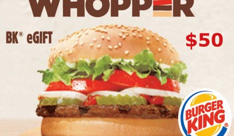 Burger King $50 Gift Card US