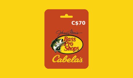 Bass Pro / Cabela's CAD 70 Gift Card CA