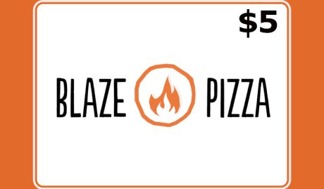 Blaze Pizza $5 Gift Card US
