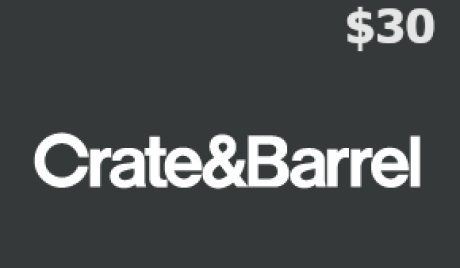 Crate and Barrel USD 30 Gift Card US