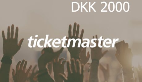 Ticketmaster 2000 DKK Gift Card DK