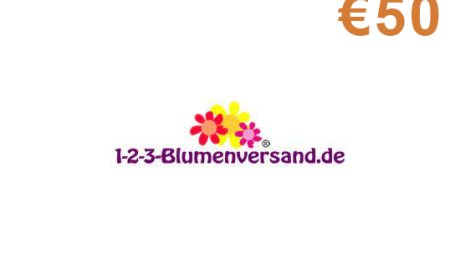 123 Blumenversand €50 Gift Card DE