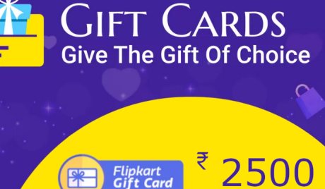Flipkart INR 2500 Gift Card IN