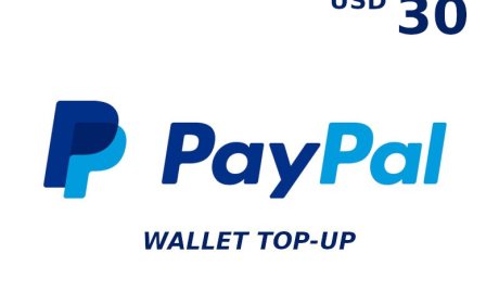PayPal Wallet 30 USD Top Up US