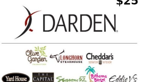 Darden $25 Gift Card US