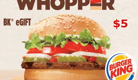 Burger King $5 Gift Card US