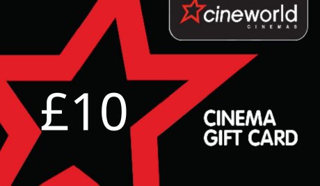 Cineworld Cinema £10 Gift Card UK