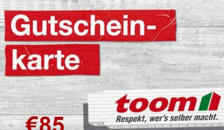 TOOM Baumarkt EUR 85 Gift Card DE