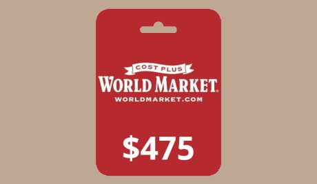 Cost Plus World Market USD 475 Gift Card US