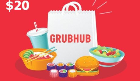 Grubhub USD 20 Gift Card US