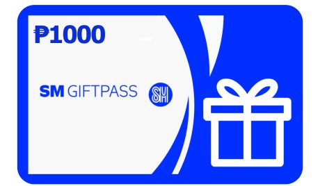 SM Gift Pass ₱1000 Gift Card PH