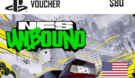Need for Speed Unbound PlayStation Network Card $80 US