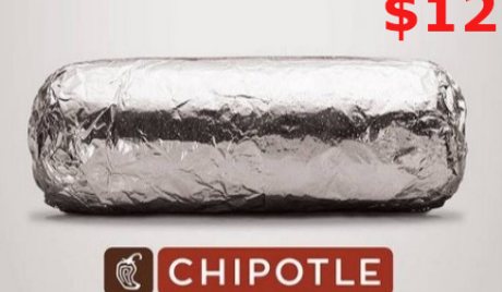 Chipotle $12 Gift Card US