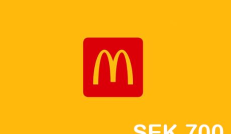 Mcdonalds SEK 700 Gift Card SE
