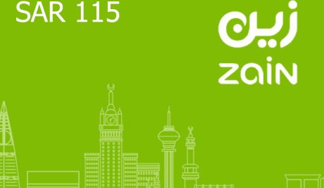 Zain 115 SAR Gift Card SA