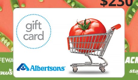 Albertson's USD 230 Gift Card US