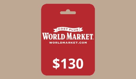 Cost Plus World Market USD 130 Gift Card US