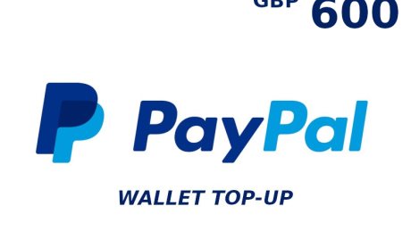 PayPal Wallet 600 GBP Top Up