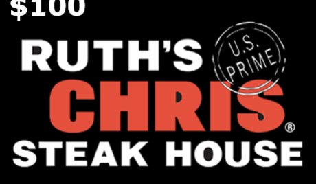 Ruth's Chris Steak House $100 Gift Card US