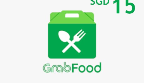 Grab Food SGD 15 Gift Card SG