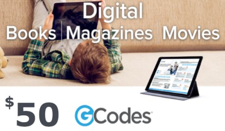GCodes® Global Digital Media $50 Gift Card US