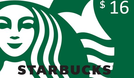 Starbucks $16 Gift Card US