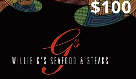 Willie G's USD 100 Gift Card US