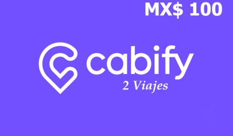 Cabify 2 Viajes MX$100 Gift Card MX