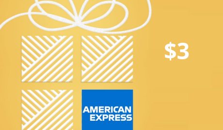 American Express $3 Gift Card US
