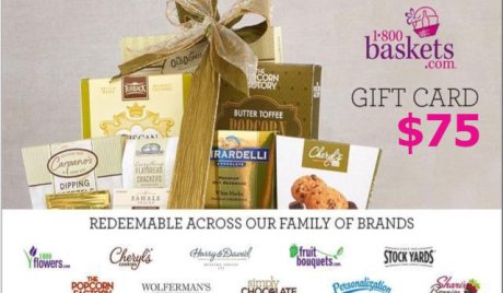 1-800-Baskets $75 Gift Card US