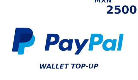 PayPal Wallet MXN 2500 Top Up