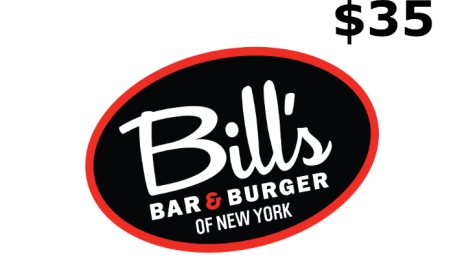Bill's Bar & Burger $35 Gift Card US