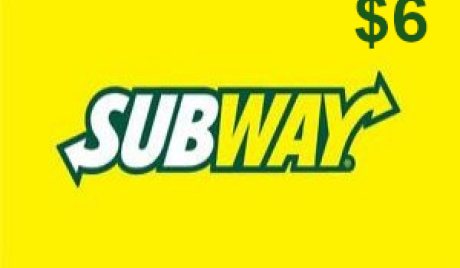 Subway $6 Gift Card US